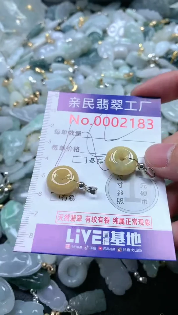 【闪购商品】翡翠吊坠(不含链)未镶嵌2183多样性发一单（一单2个