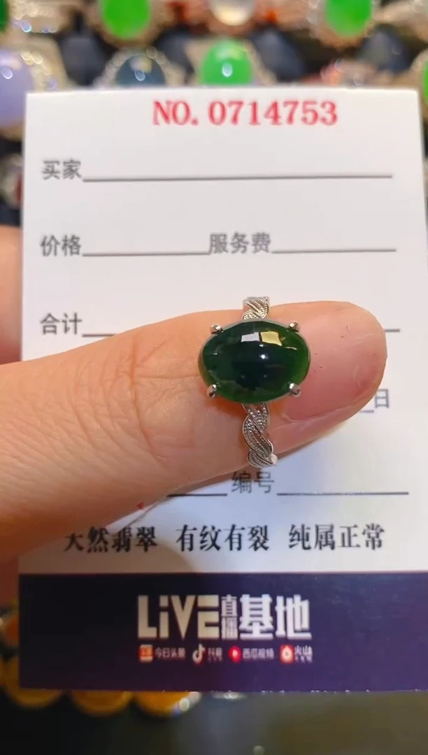 银S925镶嵌翡翠耳饰天然