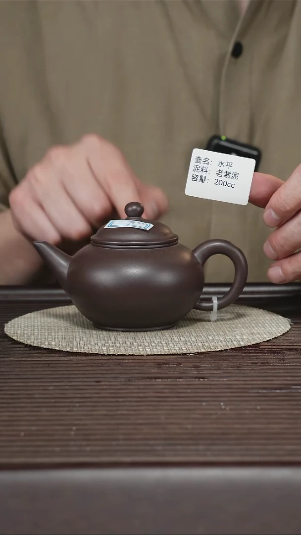 茶壶紫砂水平 紫茄泥