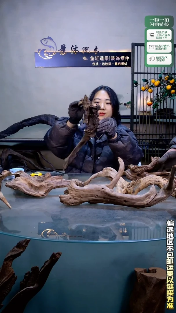 一*景沐沉木C067 40长不沉水