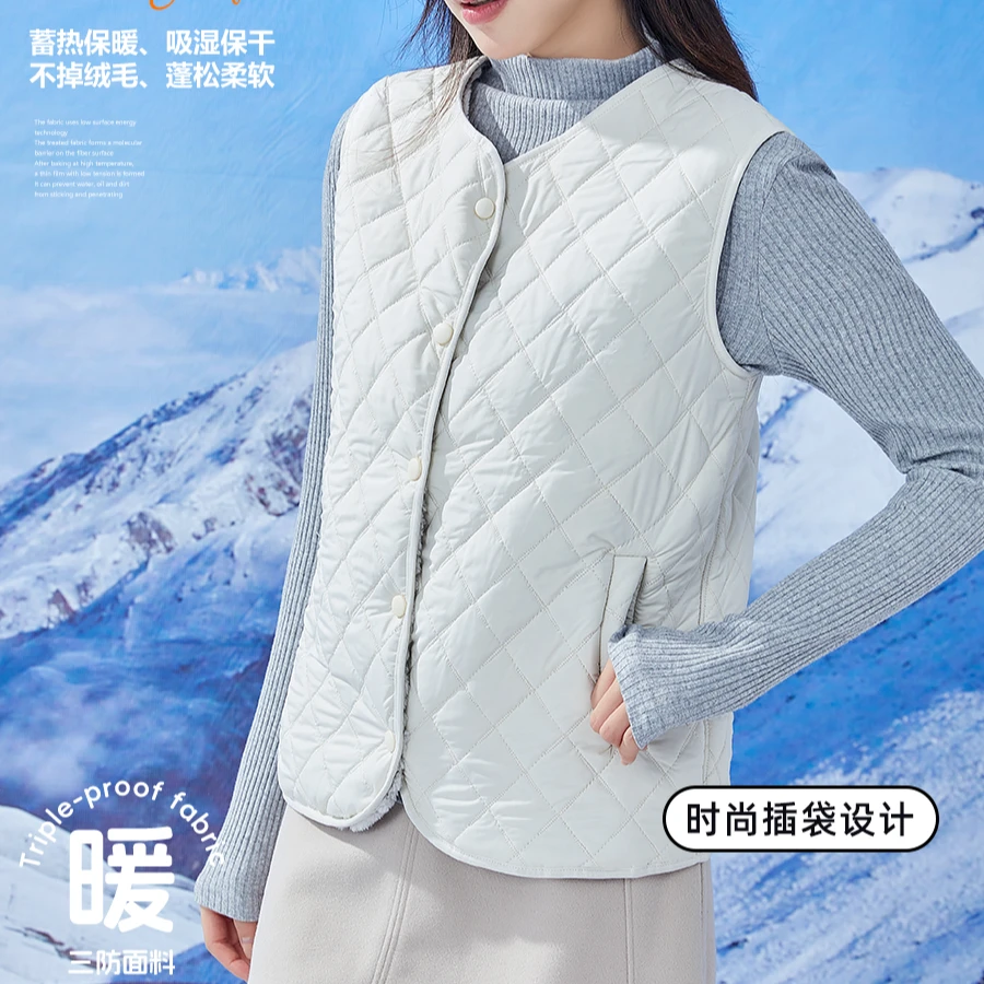 L小码衣长58 大码衣长64    3003【冬日序礼】羊绒蛋白马甲