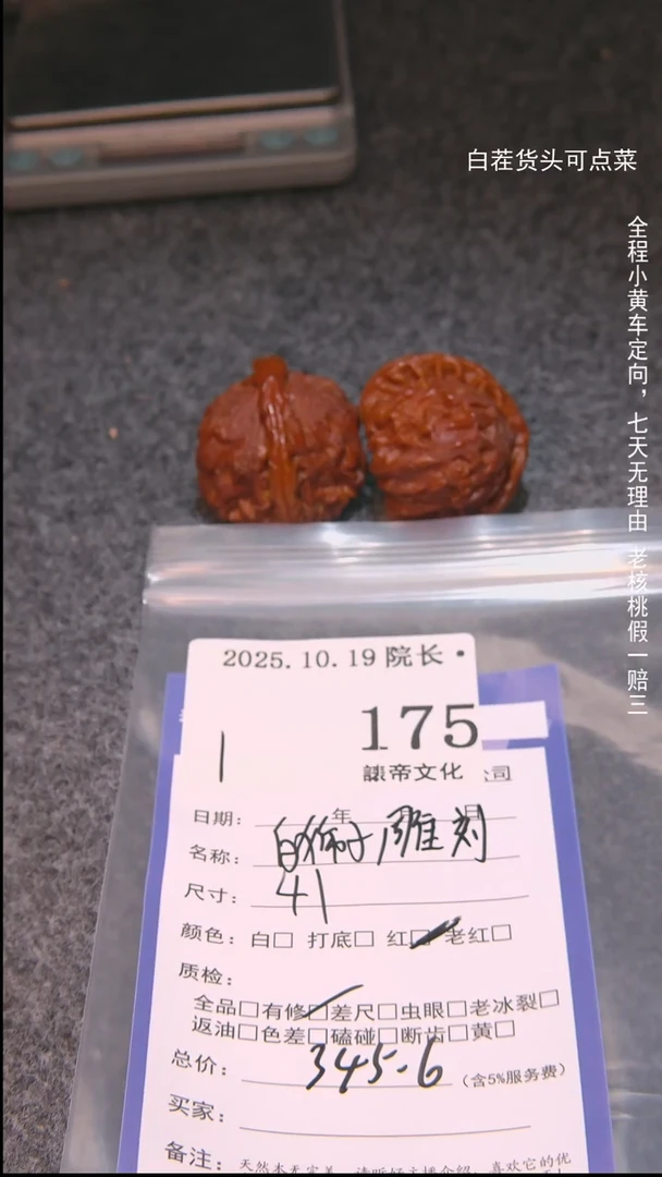 把件文玩核桃C*白狮子雕刻175諘帝文化