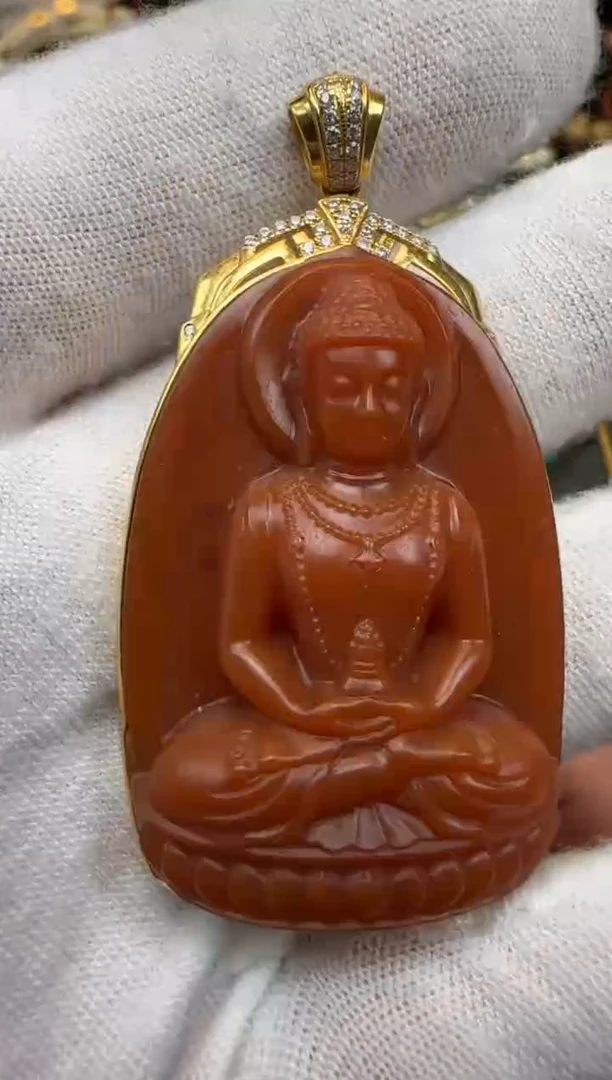【闪购商品】南红玛瑙颈饰18K金镶嵌南红玛瑙18K金镶嵌