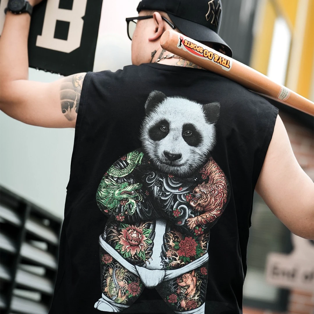 徐天霸大码2025熊猫背心