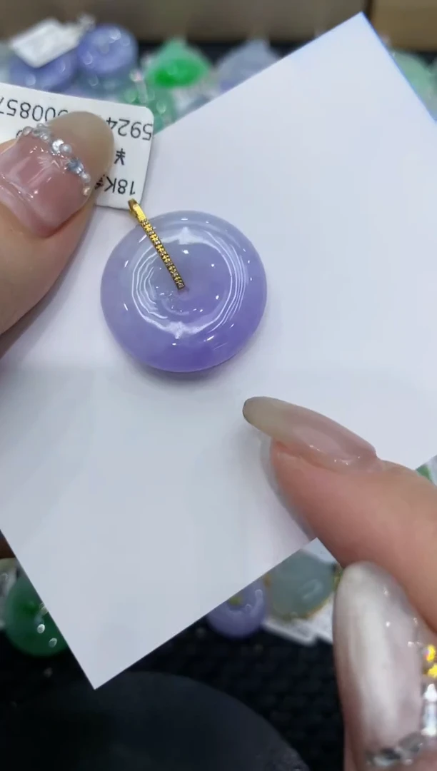 【闪购商品】翡翠颈饰18K金镶嵌222222222