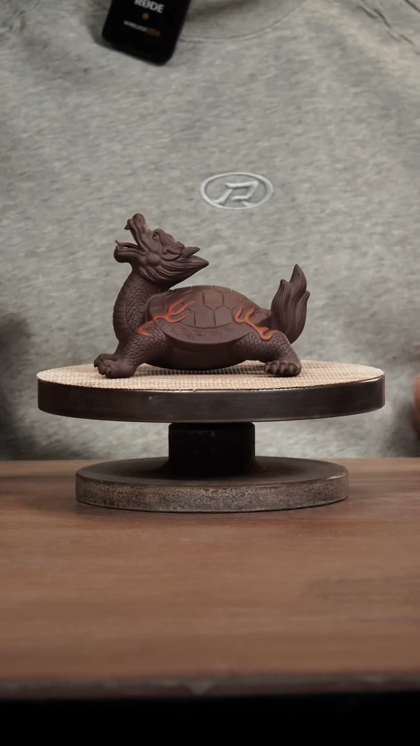 茶壶紫砂紫泥龙龟