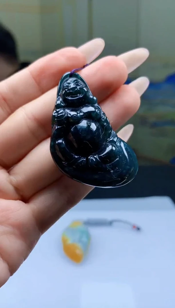 【闪购商品】定制翡翠未镶嵌5060ty-毛货挂件117