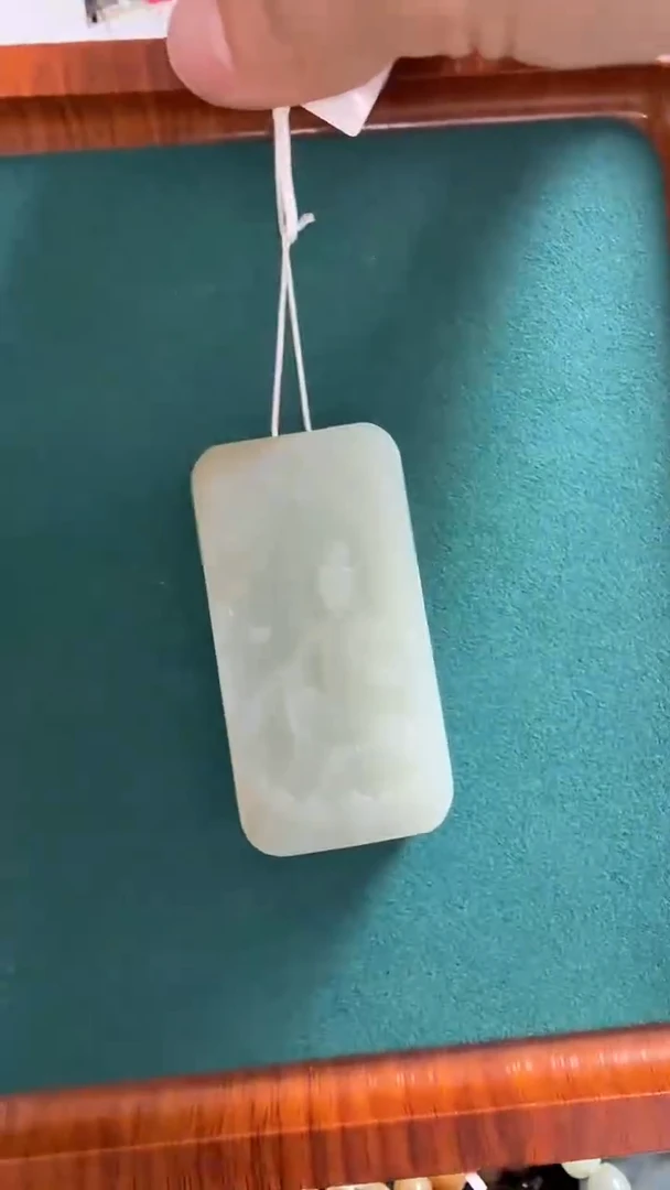 和田玉未镶嵌吊坠(不含链)唐青白玉观音挂件（产地直发）