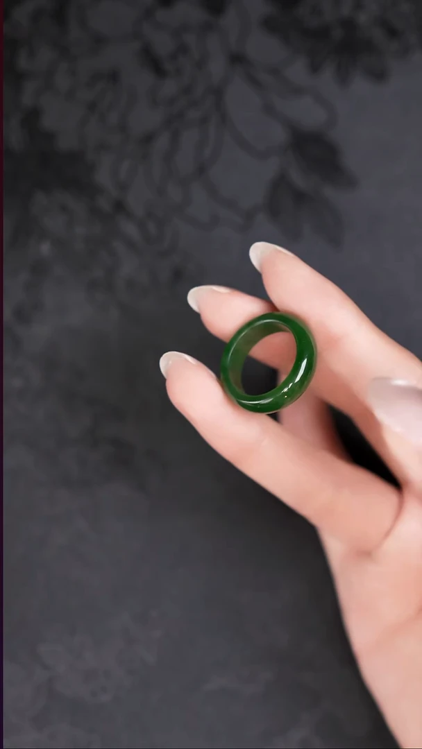 未镶嵌戒圈和田玉（碧玉）（圈口备注14-15-20-23）多样性发其1