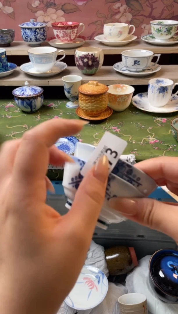 瓷片吃***杨瓷器瓷器B273