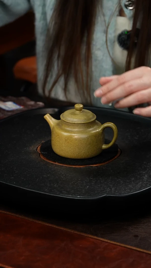 茶壶紫砂言心10 龙背青 180毫升 GF