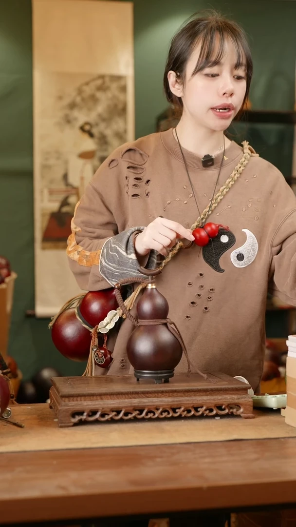 210号精品天然大漆酒葫芦一物一拍~