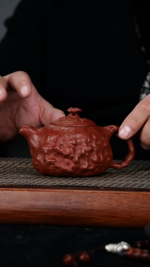 茶壶紫砂原矿朱泥供春290cc