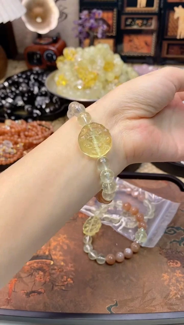 【闪购商品】黄晶手链未镶嵌1298手串
