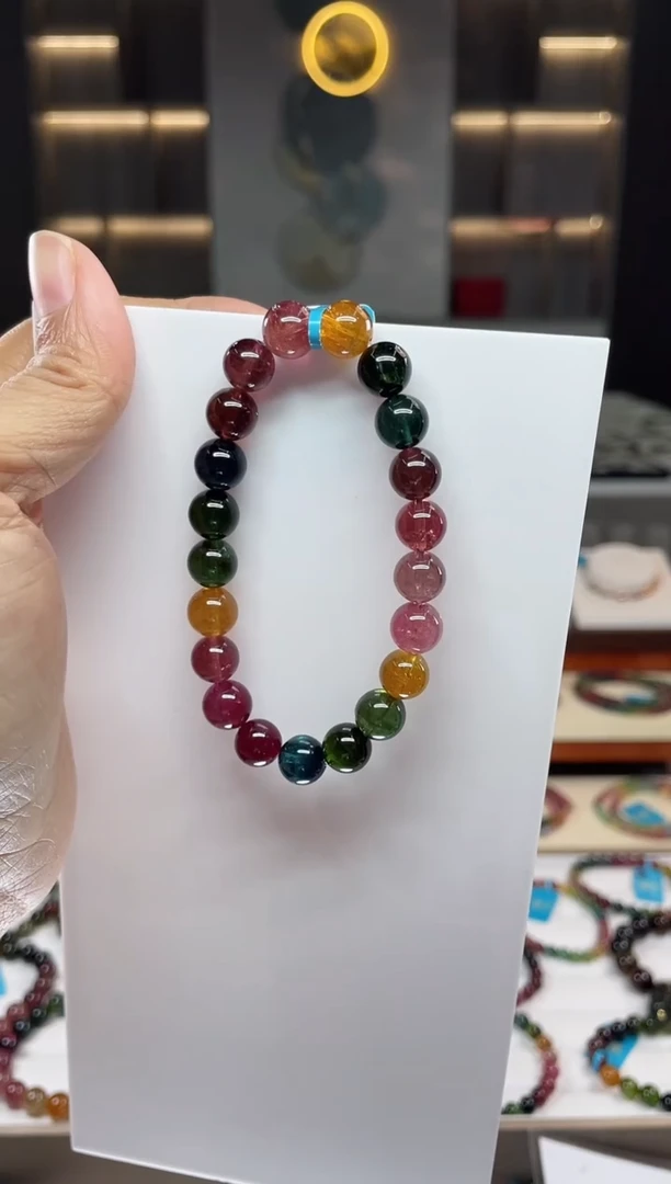 单圈手串未镶嵌碧玺（多样性发一条）Q
