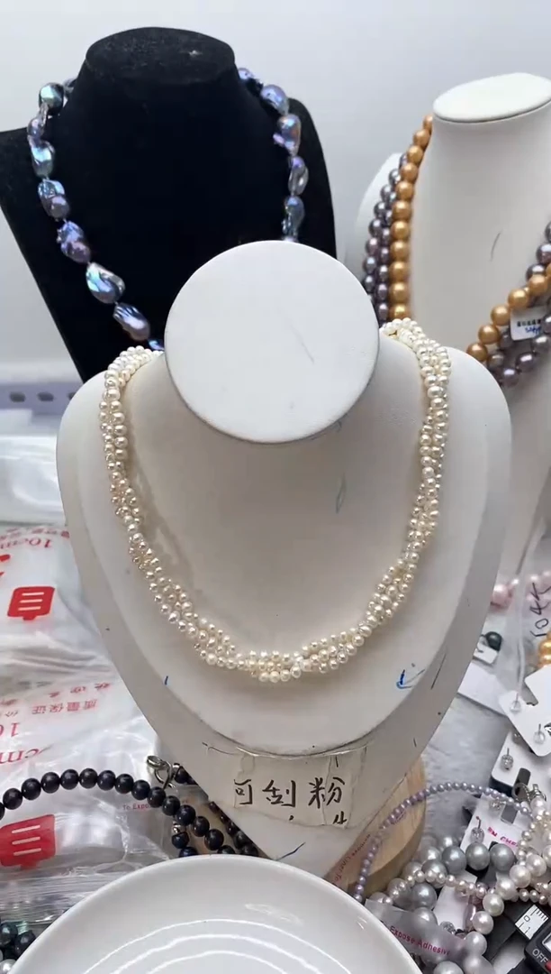 【闪购商品】淡水珍珠颈饰钛钢144