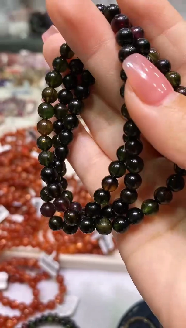 未镶嵌手链碧玺不*多样性发其一多圈