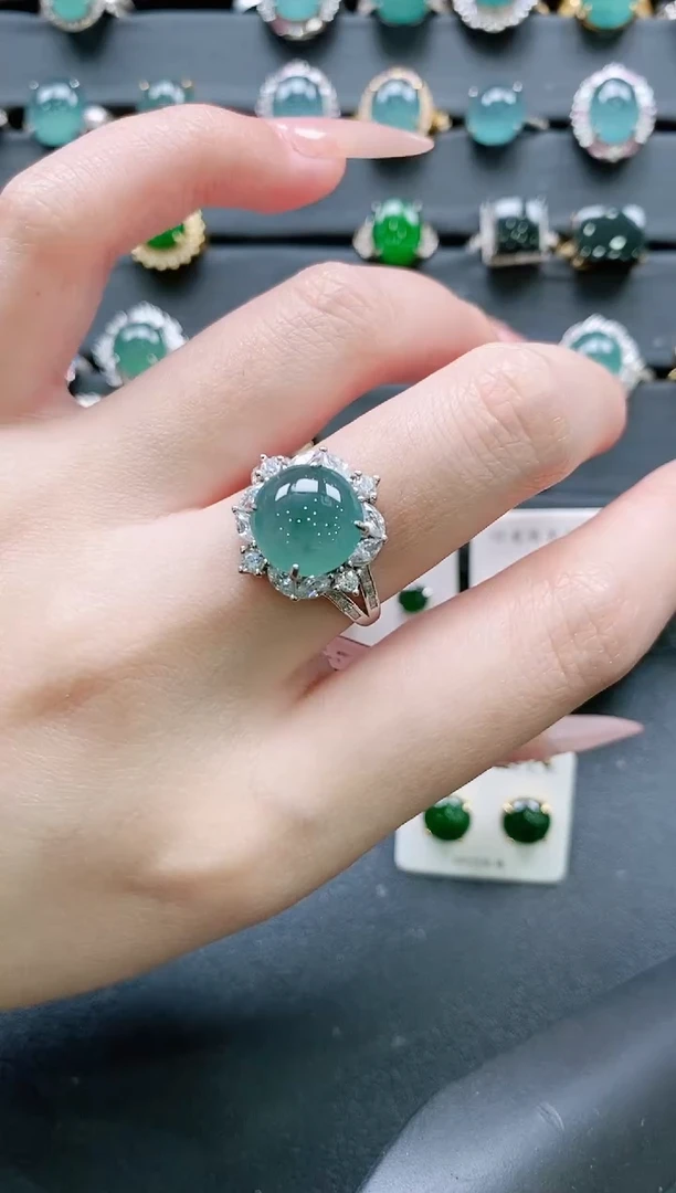 【闪购商品】翡翠戒指银S925镶嵌11111111