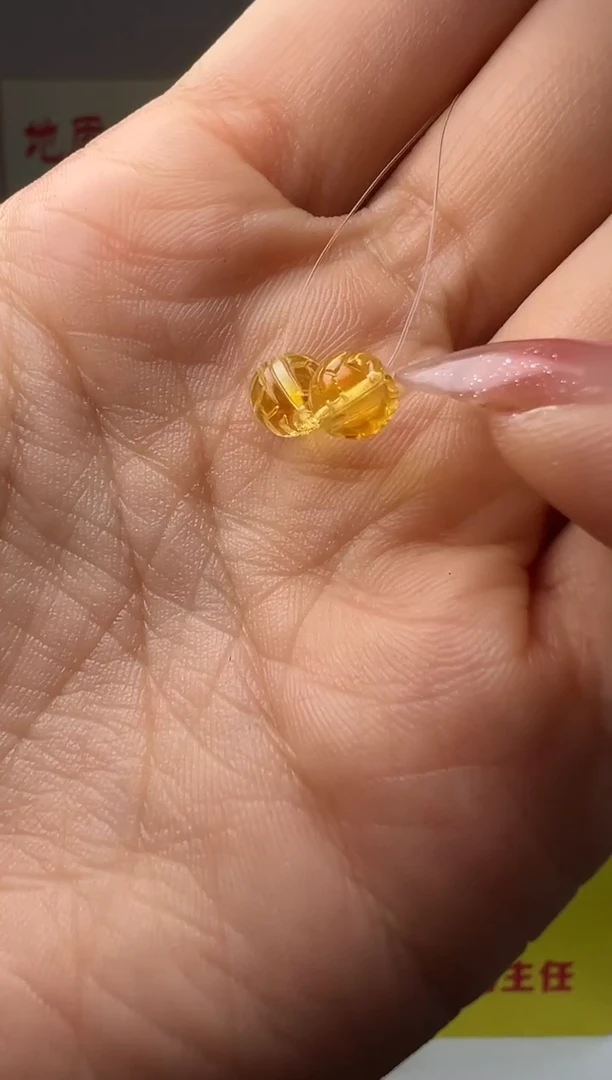 未镶嵌吊坠(不含链)琥珀天然琥珀富甲珠2颗组合装