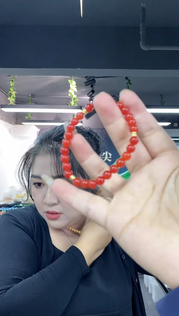 未镶嵌手串南红玛瑙多样性发其一颜色微差