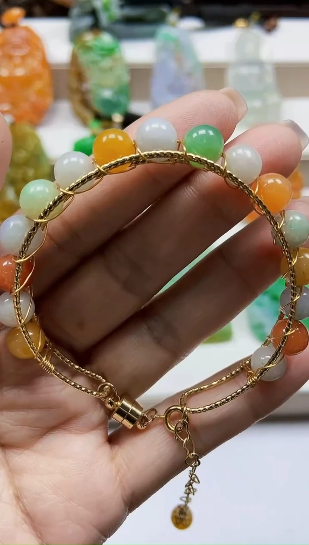 颈饰未镶嵌翡翠翡翠A货