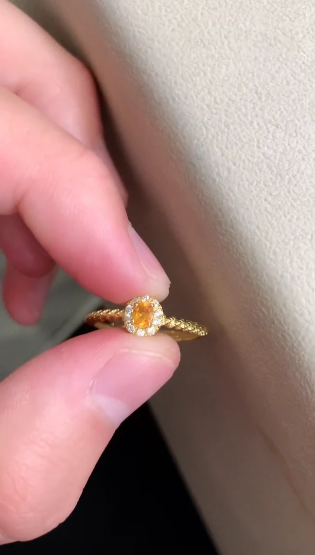 【闪购商品】石榴石戒指银S925镶嵌戒指