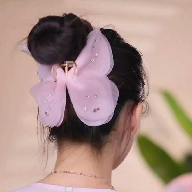 蝴蝶 鲨鱼发夹 丸子头神器