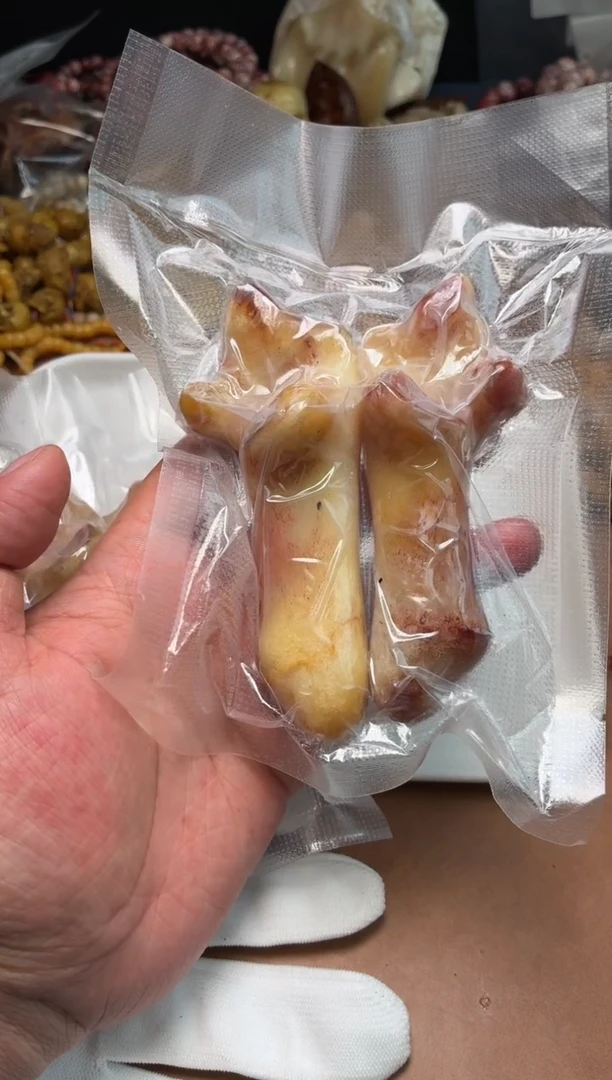 牛骨其他用*？杂件422-根骨1对把件