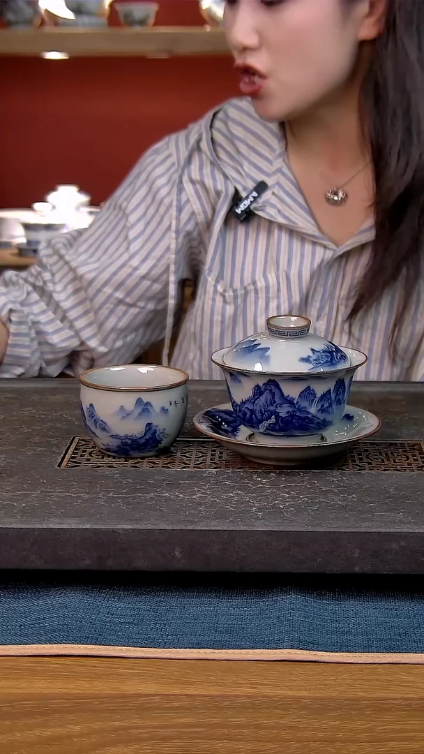 简装家用款2件套 老陶泥开片纹陶瓷茶具