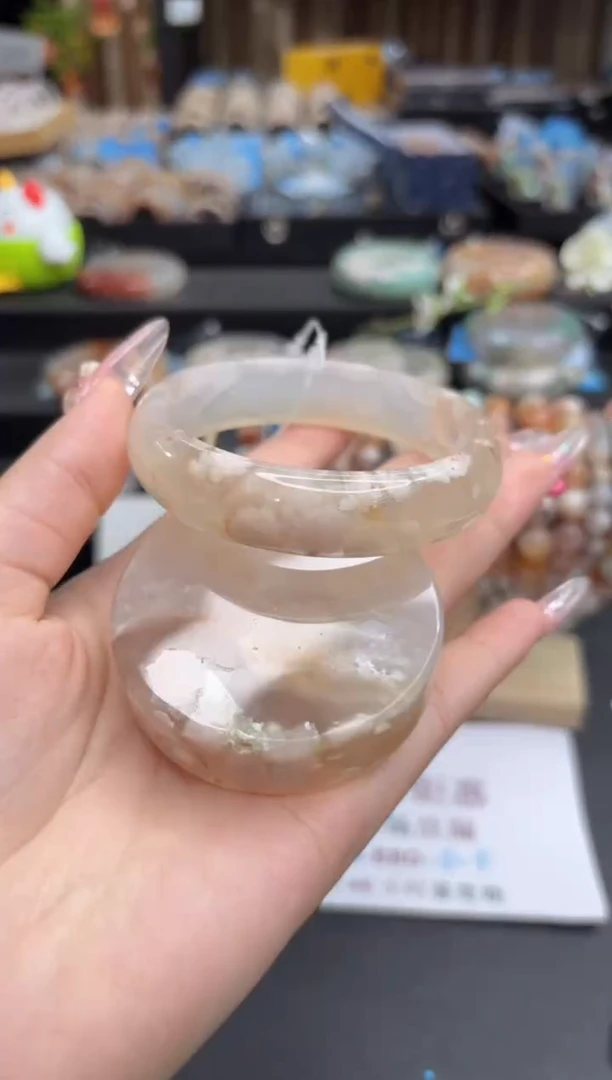 未镶嵌手镯石英质玉19(60圈赠送镯心)