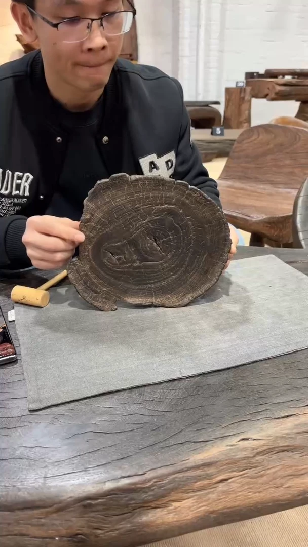 乌木类333三足树心干泡26*22