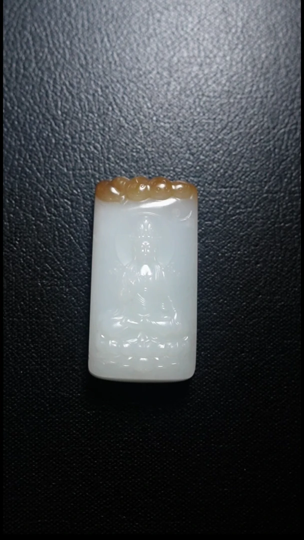 颈饰未镶嵌和田玉观音