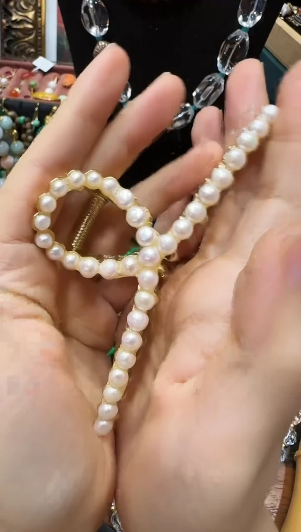 无非金属珠珠发夹