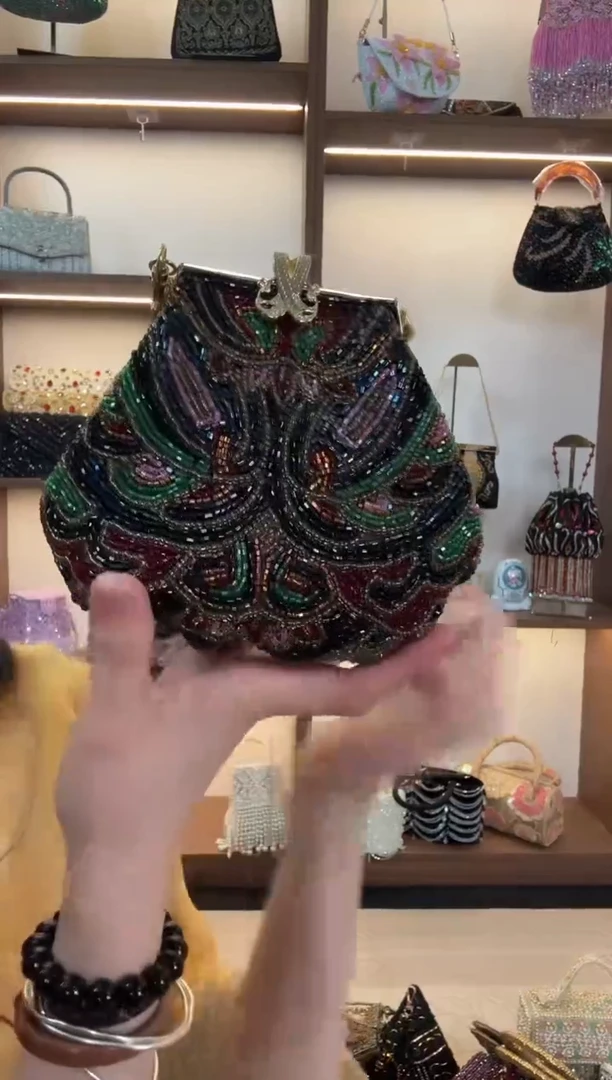 织物Fjss-666百格汇手工串珠包