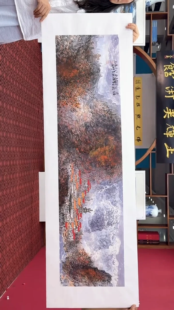 国画手绘国画山水花鸟