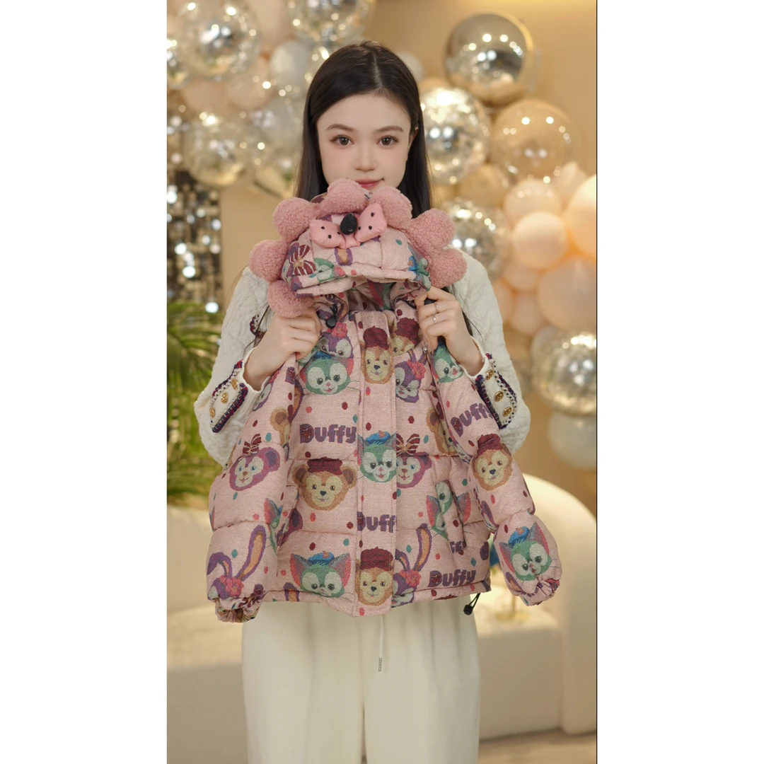 童装儿童女童棉衣棉袄2024新款卡通休闲