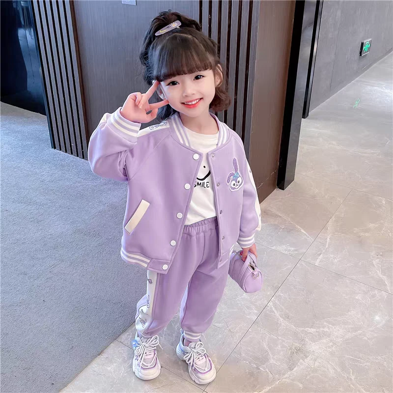 新款新款宝宝网红洋气外套时髦儿童棒球服春秋冬两件套