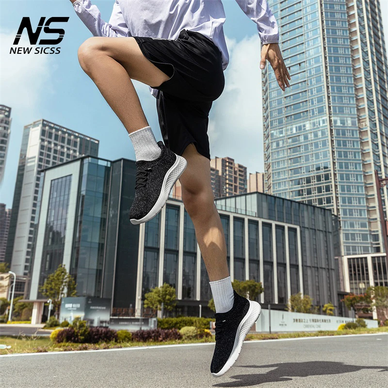 新瑟士双网EVA大底减震百搭平底休闲鞋懒人一脚蹬设计跑步运动鞋