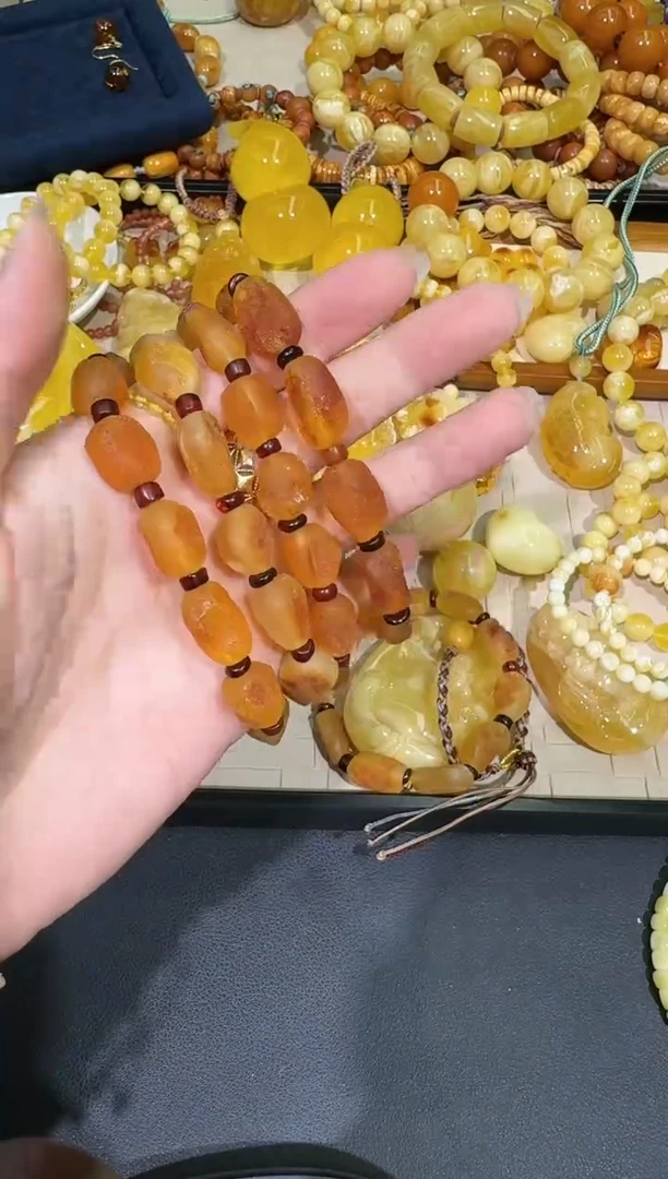 【闪购商品】琥珀手串未镶嵌X0116-1195-190多样性一件