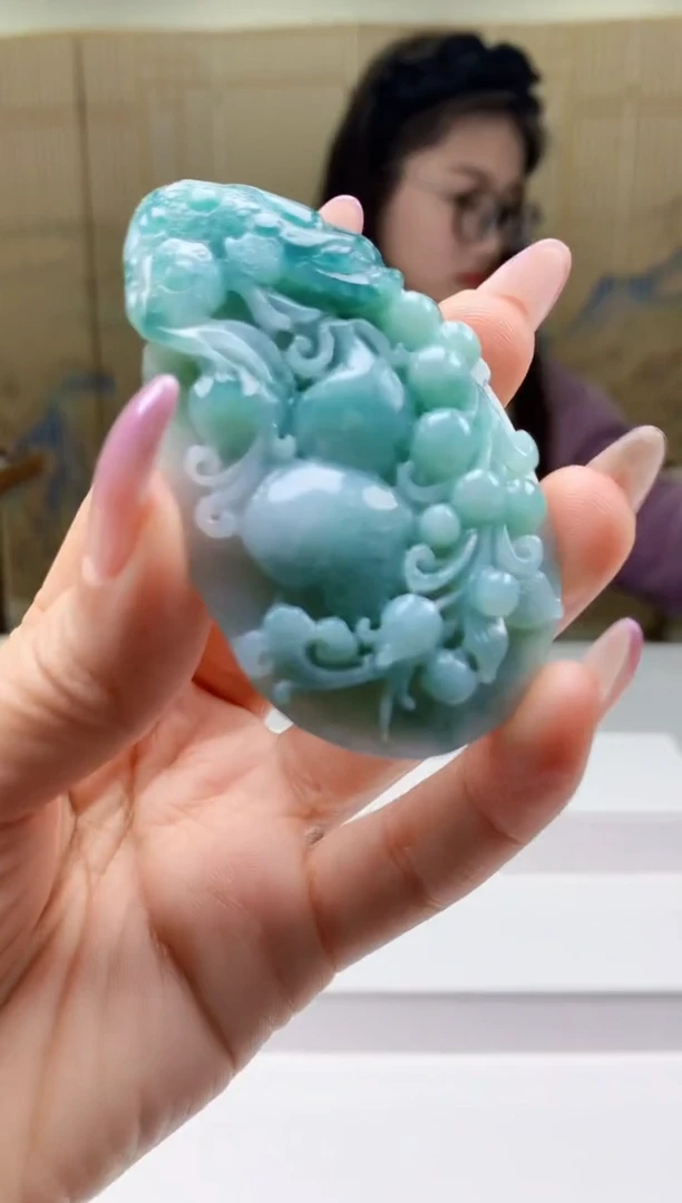 【闪购商品】定制翡翠未镶嵌5156ty-毛货挂件70