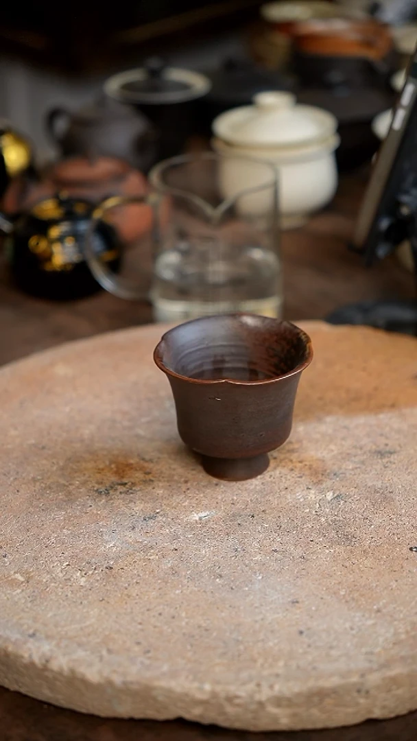 茶杯紫砂侘寂风原创手作366