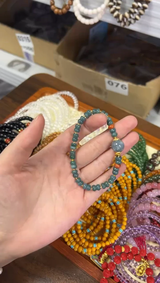 【闪购商品】未镶嵌翡翠手链蓝水翡翠设计款手链[009]