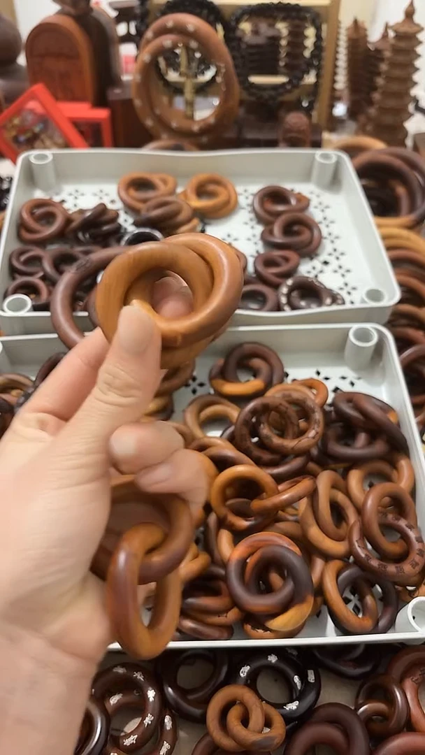 枣木t**e乾坤圈一物一拍桃木29.9