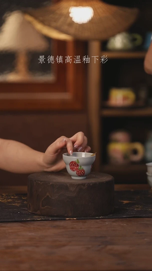 陶瓷景德镇高温釉下手绘陶瓷306
