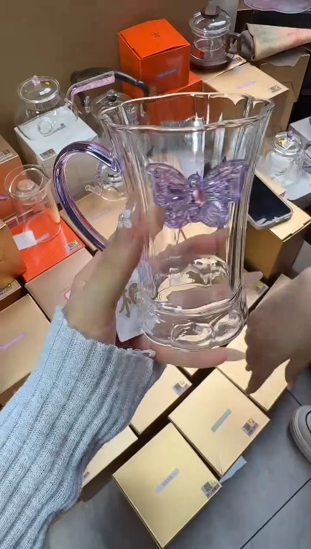 @@禾器晶彩幻蝶杯浅紫色