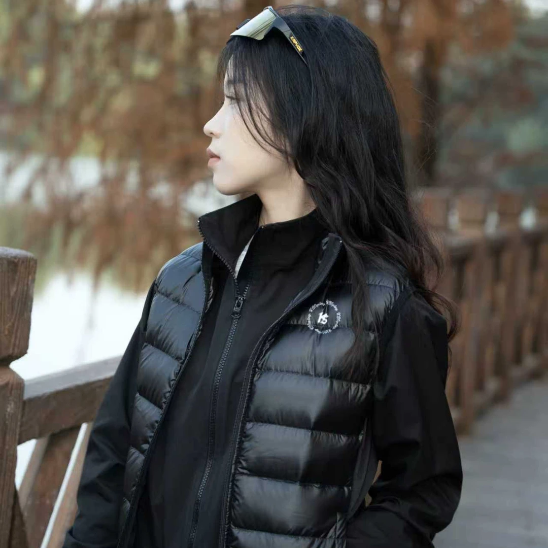 KSCycling保暖修身型常规款男女通用羽绒马甲冬季骑行羽绒马甲