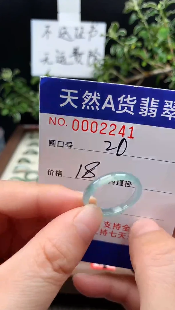 未镶嵌戒指翡翠20#
