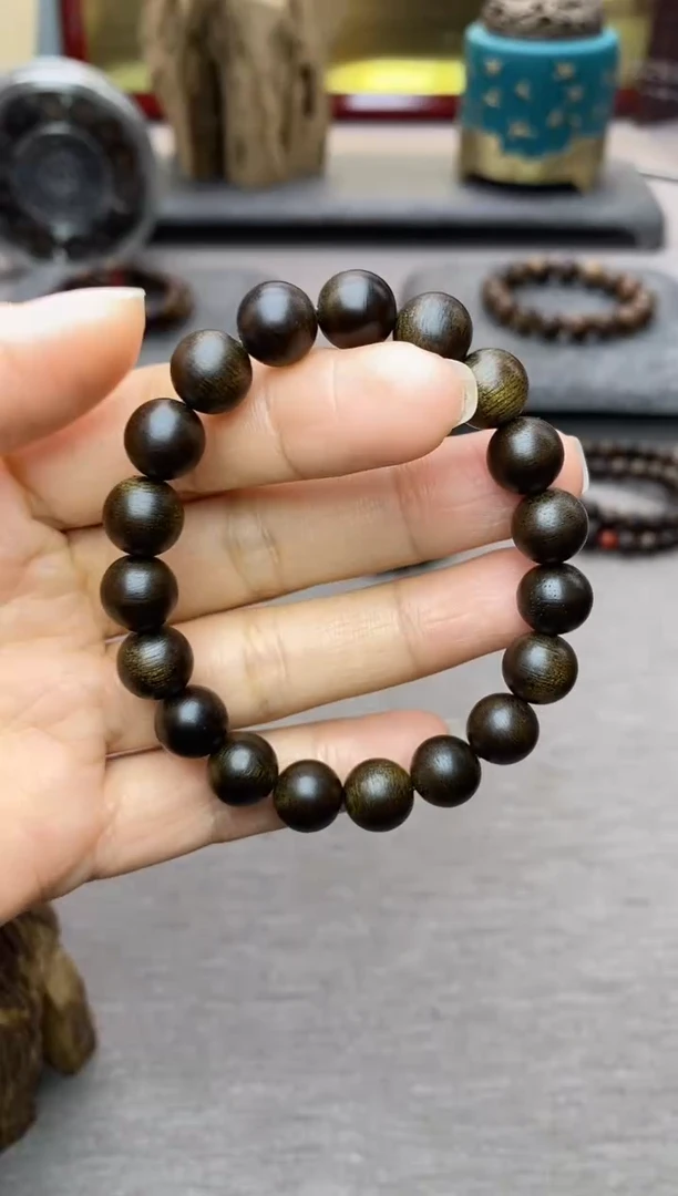 【闪购商品】沉香手串顺化紫棋楠10单圈C