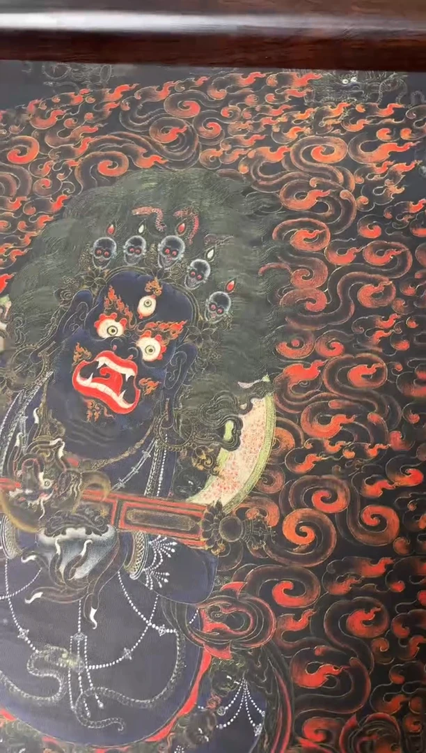 卷轴画龙妹的唐卡