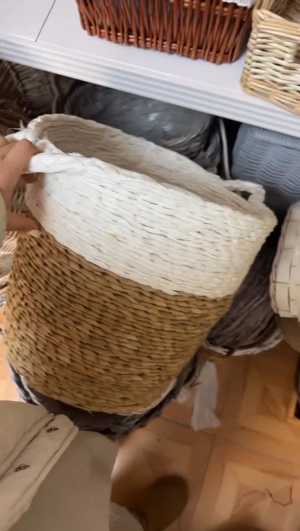 青微瑕捡漏纸编草编篓